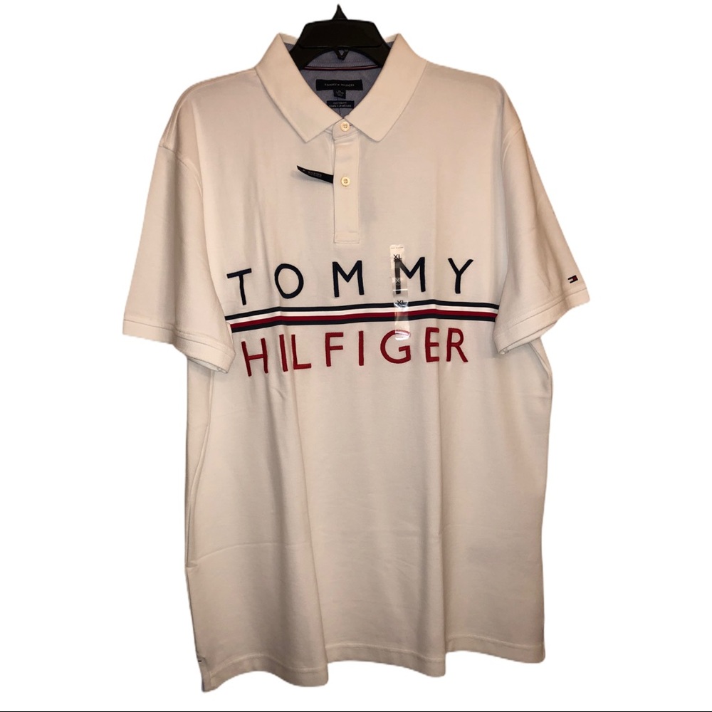 Tommy Hilfiger Custom Fit Spell Out Polo Shirt